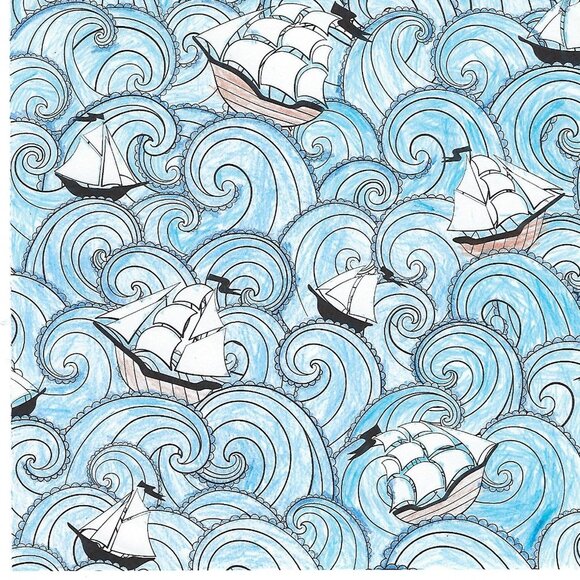 Unique Custom Printed "Thank You" Cards, Ocean - Picture 6 of 6